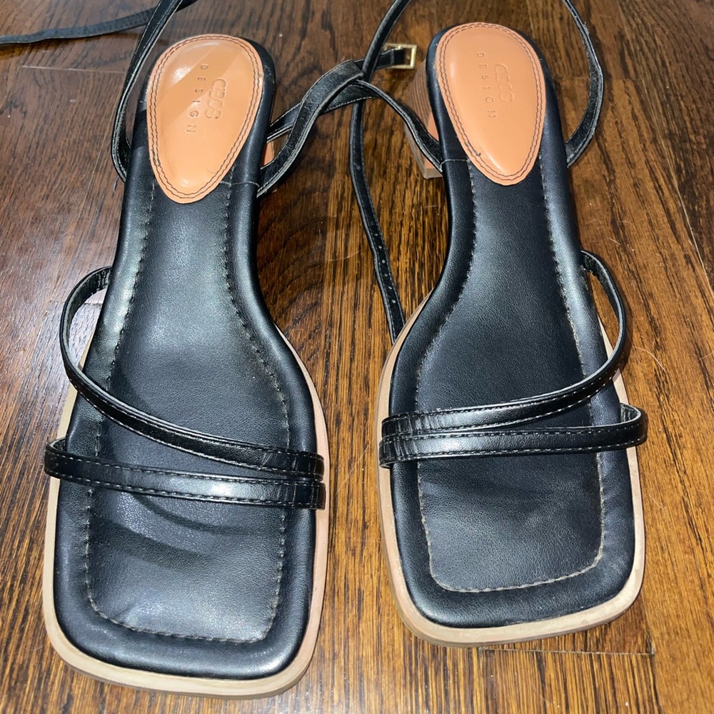 Black ASOS Design strappy sandals